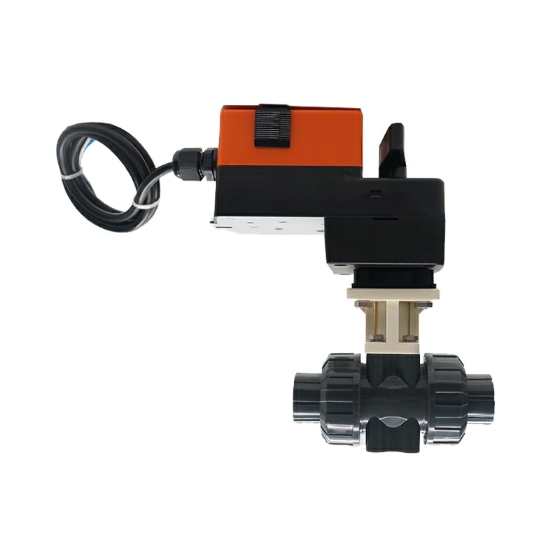 UPVC Valve Electric Actuator Plastic Ball Valves